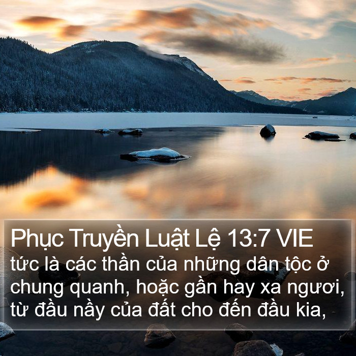 Phục Truyền Luật Lệ 13:7 VIE Bible Study