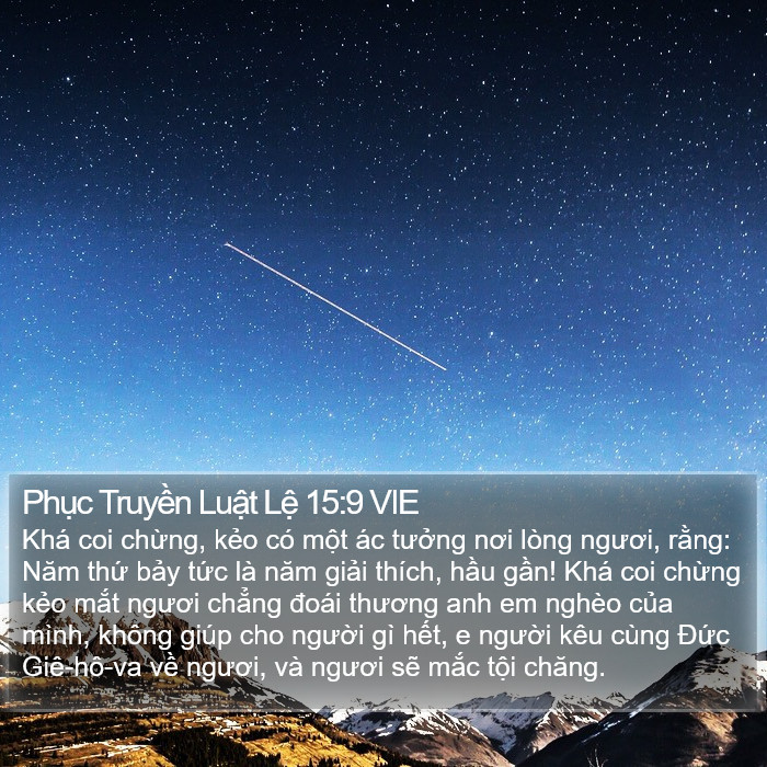 Phục Truyền Luật Lệ 15:9 VIE Bible Study
