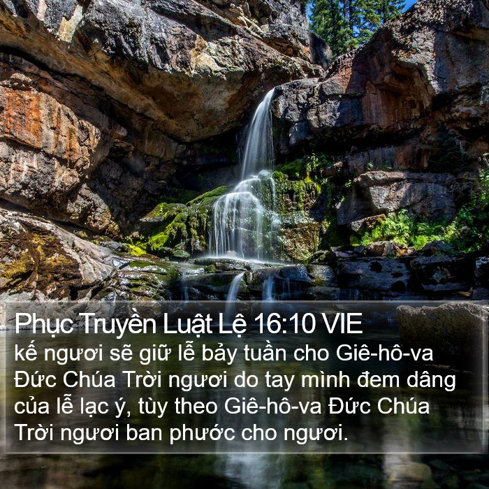 Phục Truyền Luật Lệ 16:10 VIE Bible Study