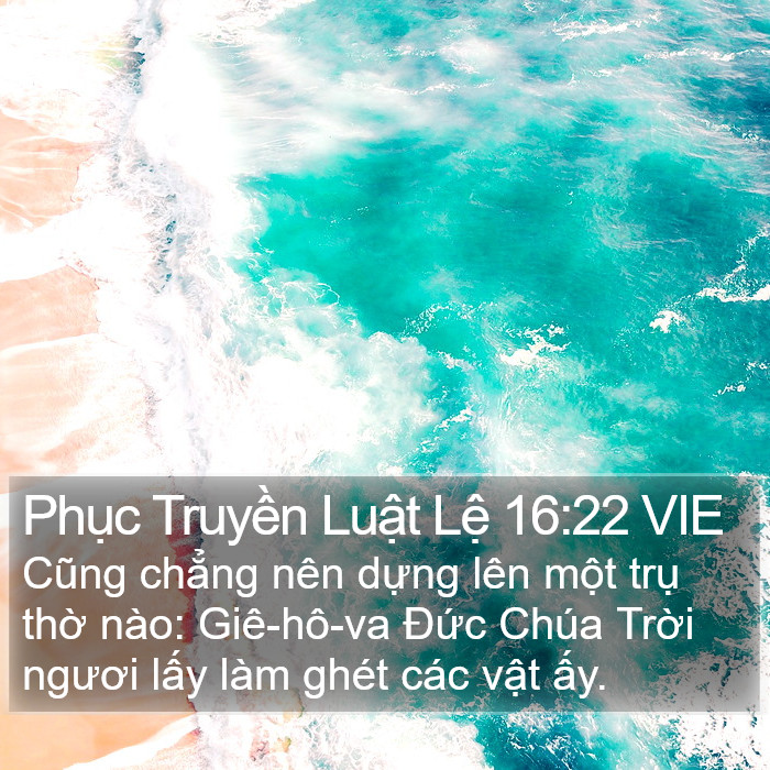 Phục Truyền Luật Lệ 16:22 VIE Bible Study