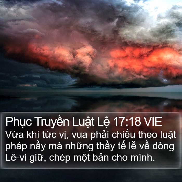 Phục Truyền Luật Lệ 17:18 VIE Bible Study