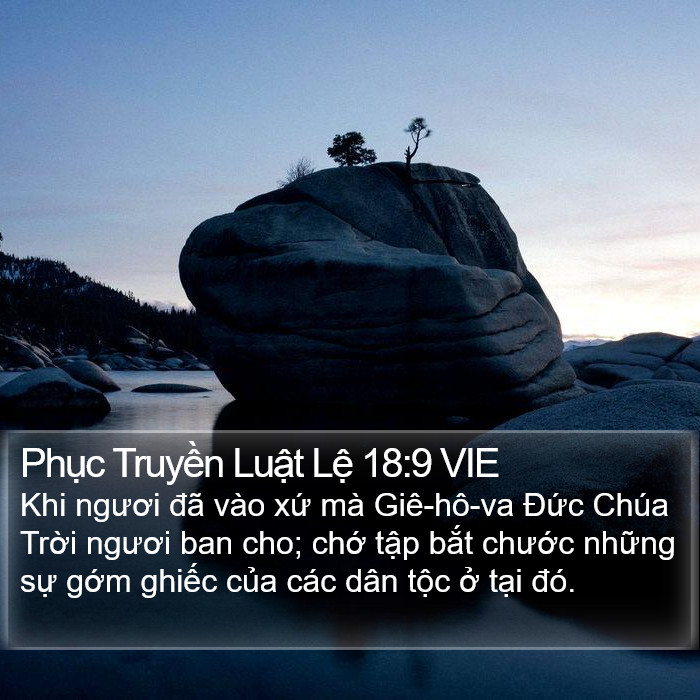 Phục Truyền Luật Lệ 18:9 VIE Bible Study