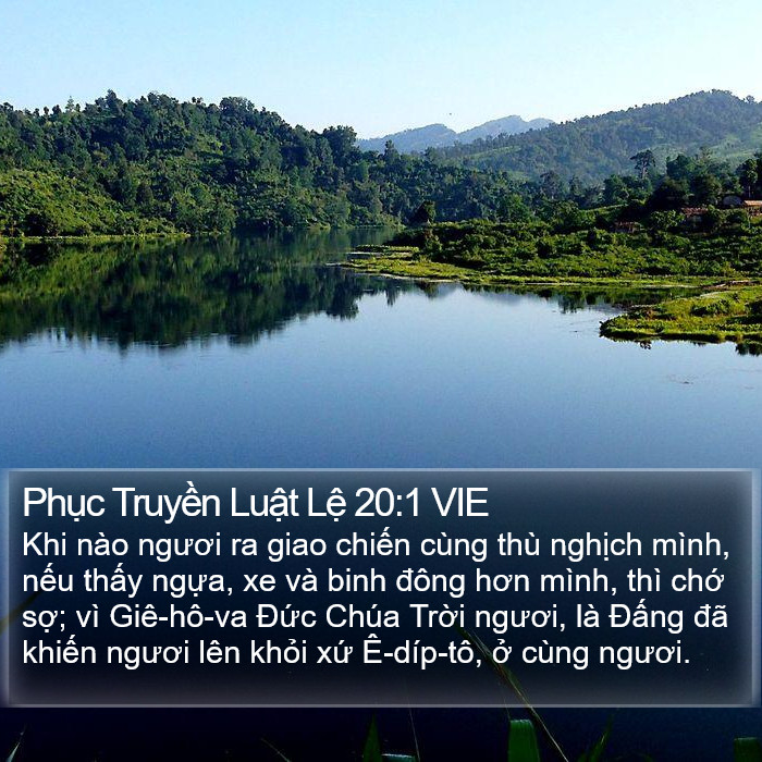 Phục Truyền Luật Lệ 20:1 VIE Bible Study