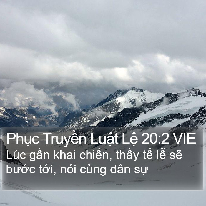 Phục Truyền Luật Lệ 20:2 VIE Bible Study