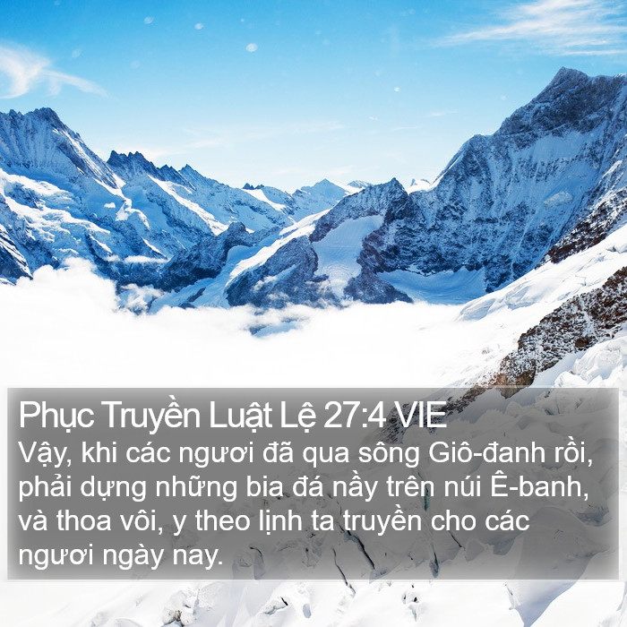 Phục Truyền Luật Lệ 27:4 VIE Bible Study