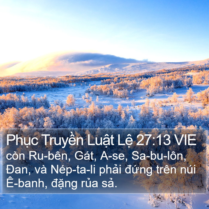 Phục Truyền Luật Lệ 27:13 VIE Bible Study