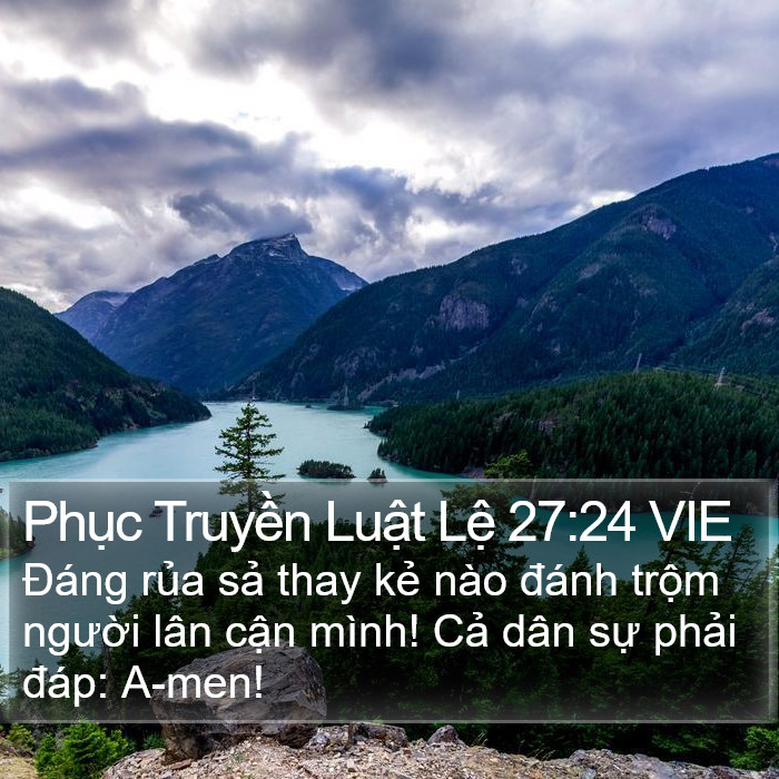 Phục Truyền Luật Lệ 27:24 VIE Bible Study