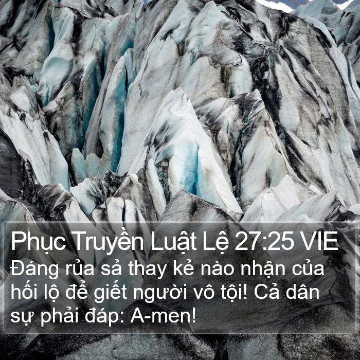 Phục Truyền Luật Lệ 27:25 VIE Bible Study