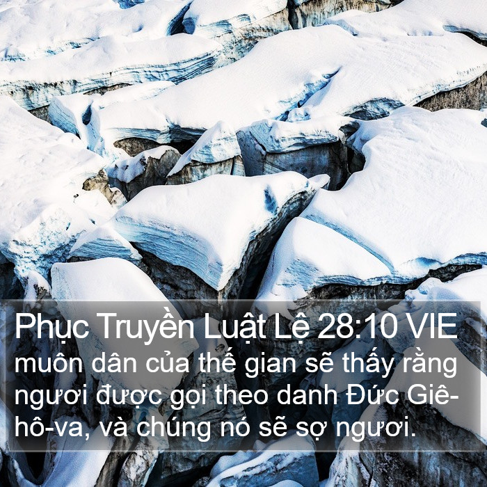 Phục Truyền Luật Lệ 28:10 VIE Bible Study