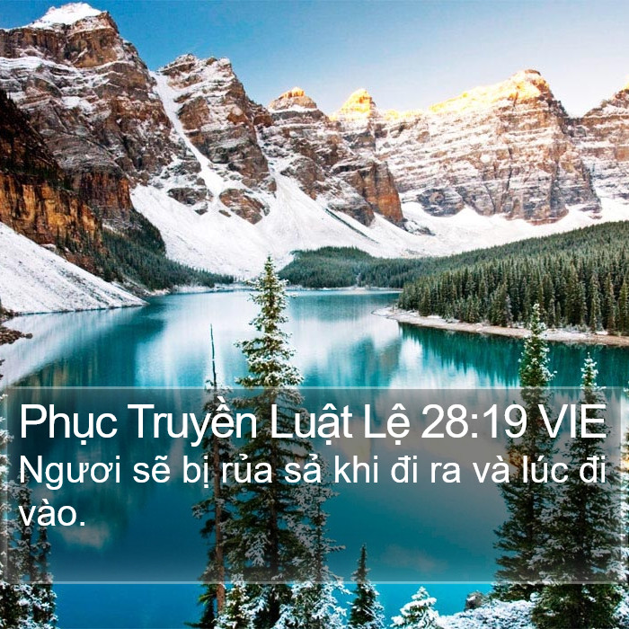 Phục Truyền Luật Lệ 28:19 VIE Bible Study