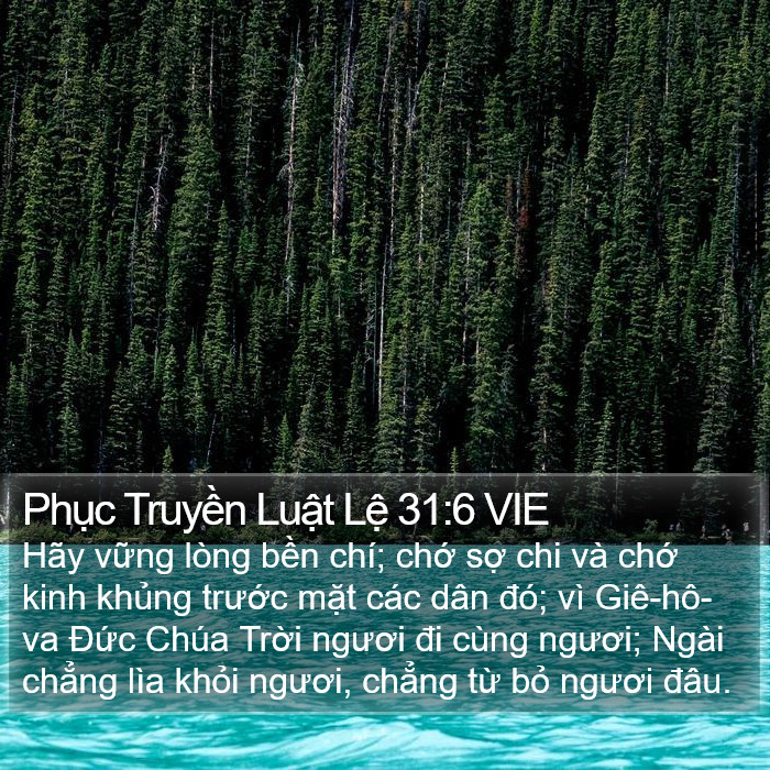 Phục Truyền Luật Lệ 31:6 VIE Bible Study