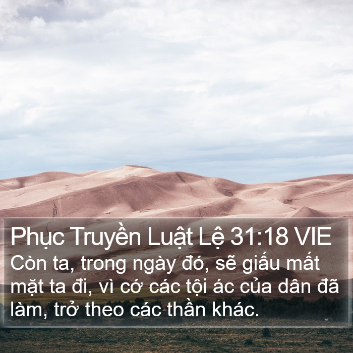 Phục Truyền Luật Lệ 31:18 VIE Bible Study