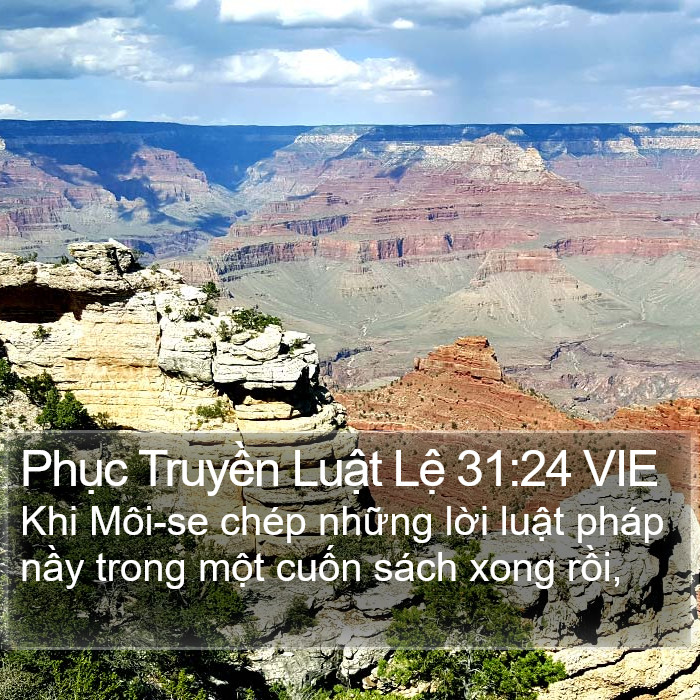 Phục Truyền Luật Lệ 31:24 VIE Bible Study