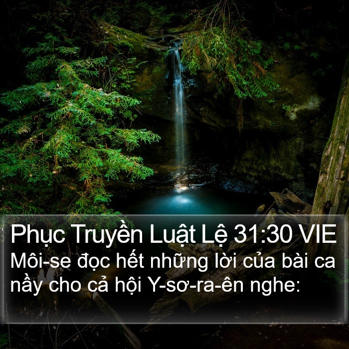 Phục Truyền Luật Lệ 31:30 VIE Bible Study