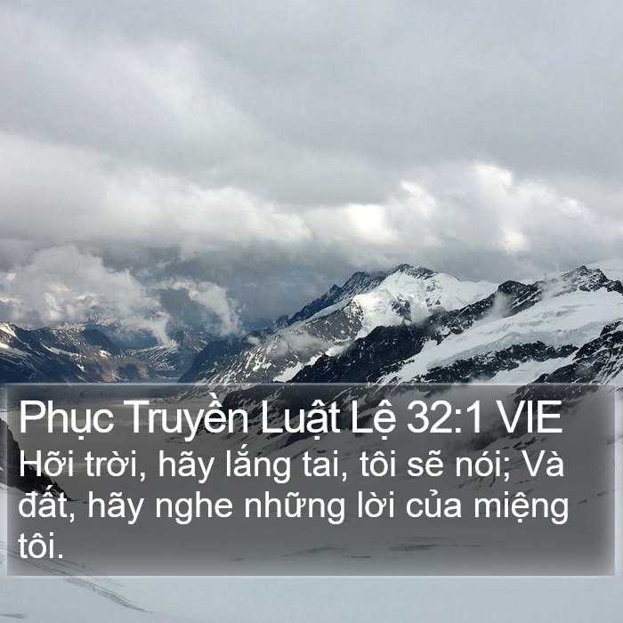 Phục Truyền Luật Lệ 32:1 VIE Bible Study