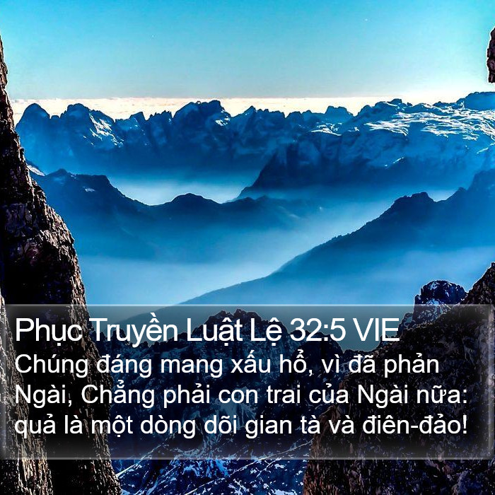 Phục Truyền Luật Lệ 32:5 VIE Bible Study