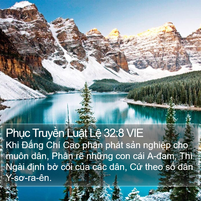 Phục Truyền Luật Lệ 32:8 VIE Bible Study