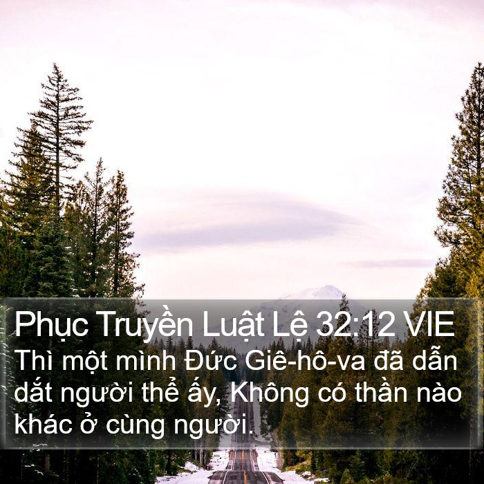 Phục Truyền Luật Lệ 32:12 VIE Bible Study