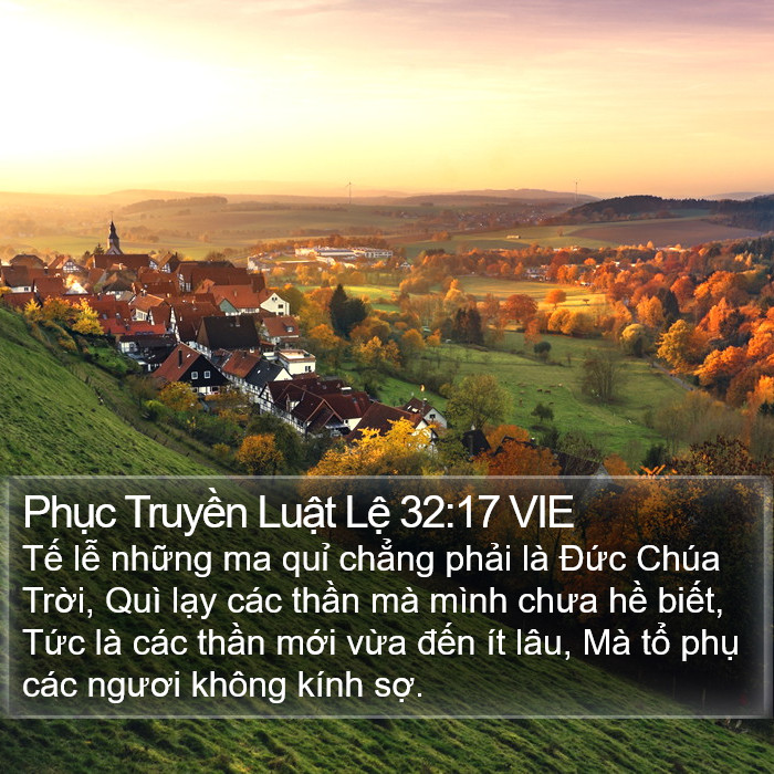 Phục Truyền Luật Lệ 32:17 VIE Bible Study