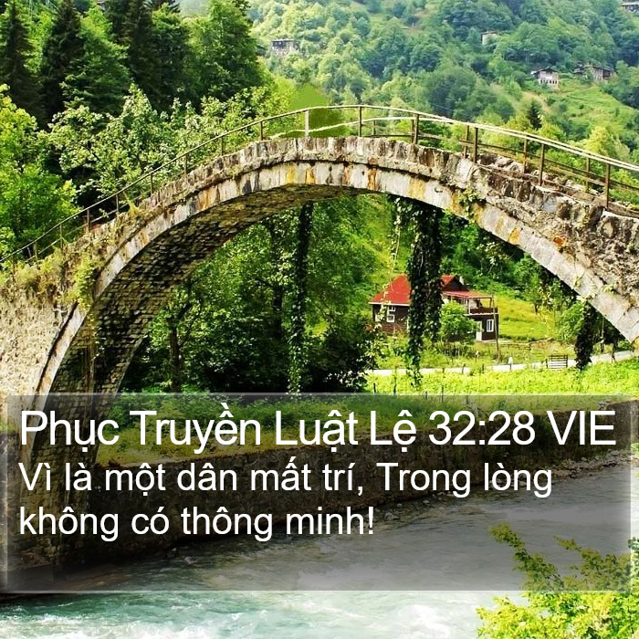 Phục Truyền Luật Lệ 32:28 VIE Bible Study