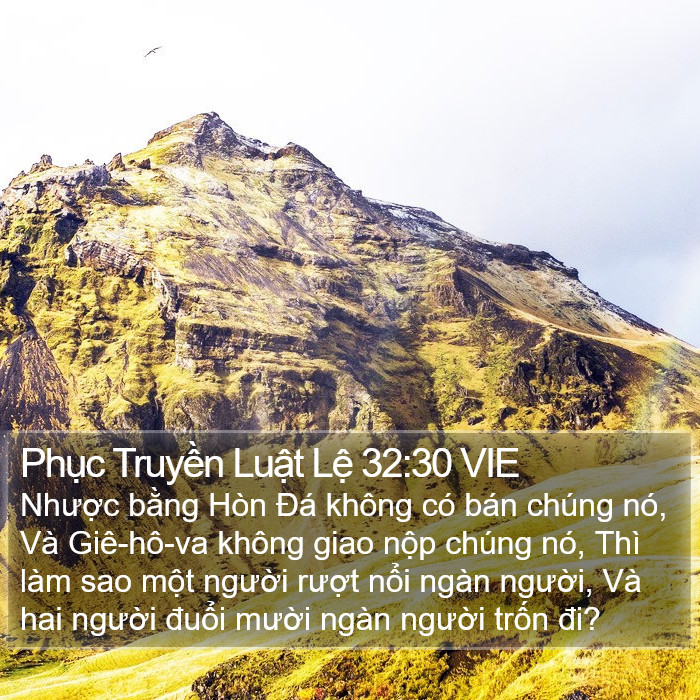 Phục Truyền Luật Lệ 32:30 VIE Bible Study