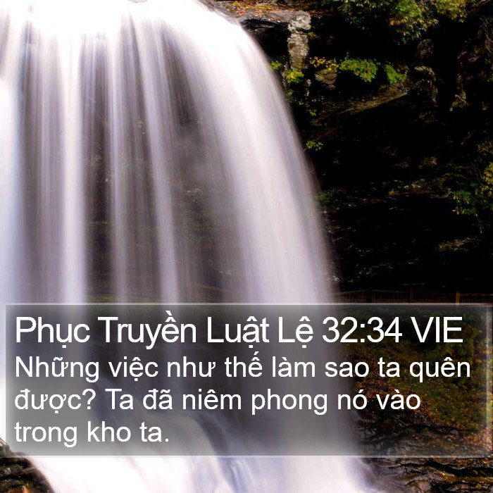 Phục Truyền Luật Lệ 32:34 VIE Bible Study