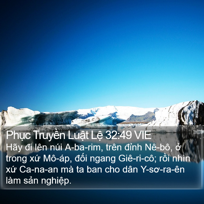 Phục Truyền Luật Lệ 32:49 VIE Bible Study