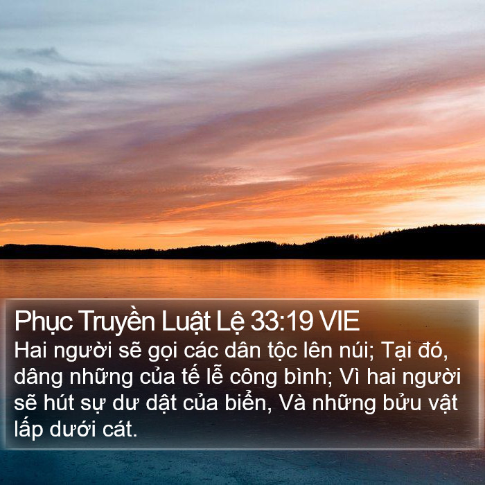 Phục Truyền Luật Lệ 33:19 VIE Bible Study