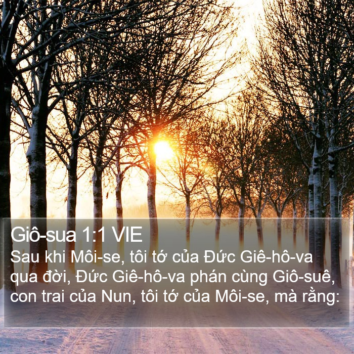 Giô-sua 1:1 VIE Bible Study