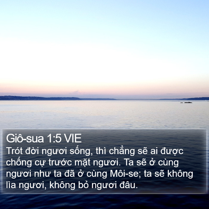 Giô-sua 1:5 VIE Bible Study