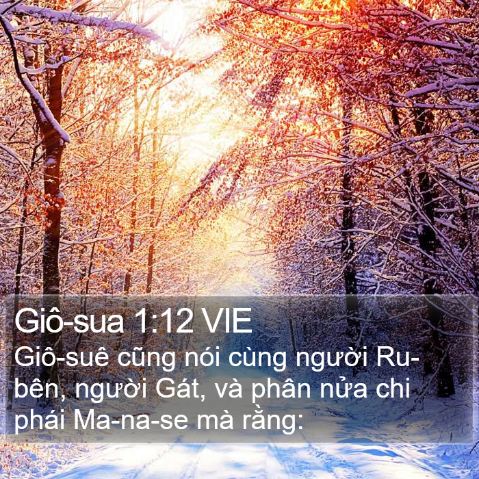 Giô-sua 1:12 VIE Bible Study