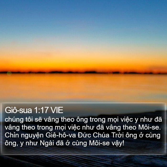 Giô-sua 1:17 VIE Bible Study