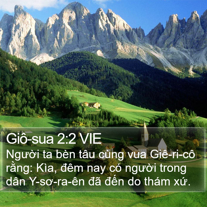 Giô-sua 2:2 VIE Bible Study