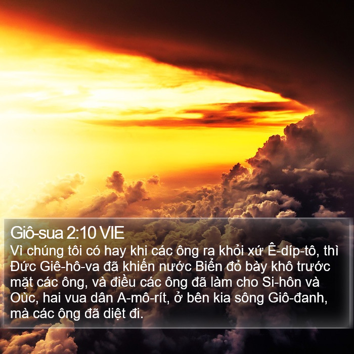Giô-sua 2:10 VIE Bible Study