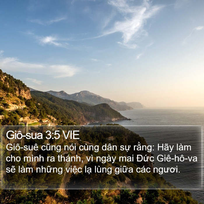 Giô-sua 3:5 VIE Bible Study