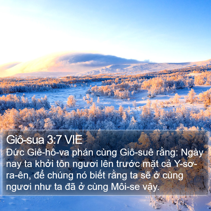 Giô-sua 3:7 VIE Bible Study