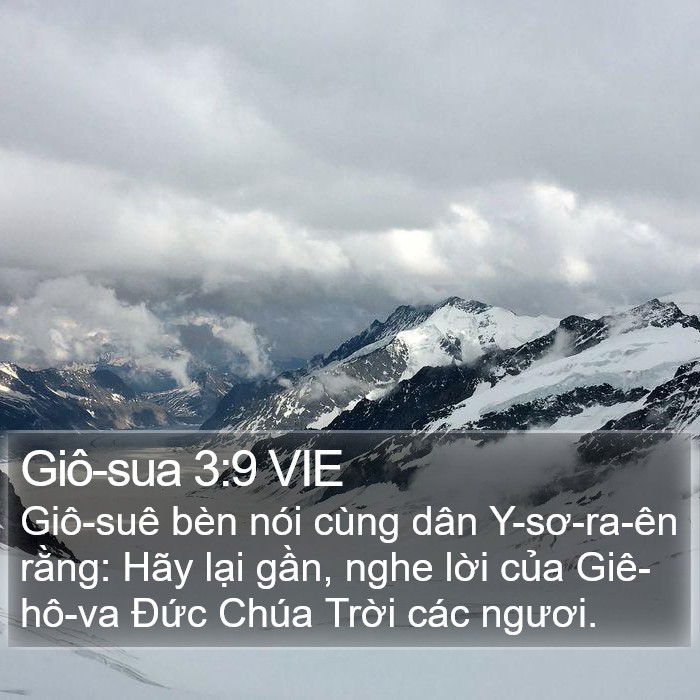 Giô-sua 3:9 VIE Bible Study