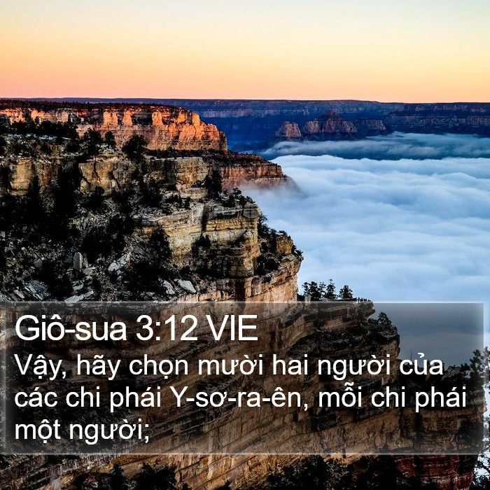 Giô-sua 3:12 VIE Bible Study