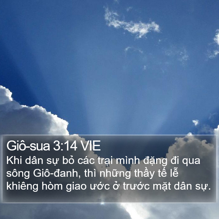 Giô-sua 3:14 VIE Bible Study