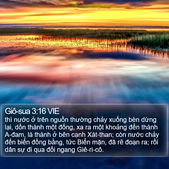 Giô-sua 3:16 VIE Bible Study