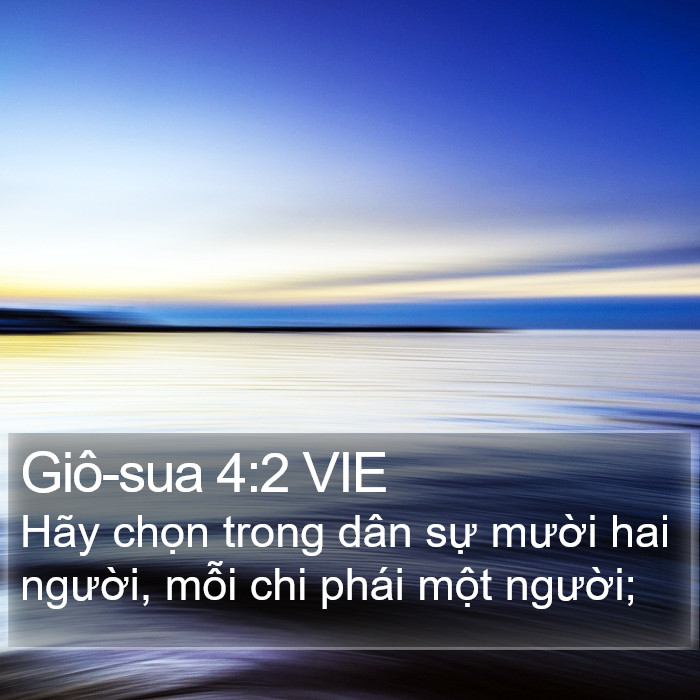 Giô-sua 4:2 VIE Bible Study