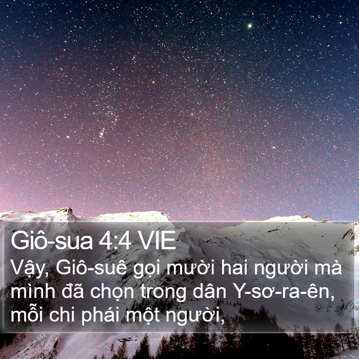 Giô-sua 4:4 VIE Bible Study