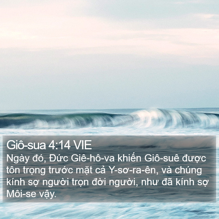 Giô-sua 4:14 VIE Bible Study