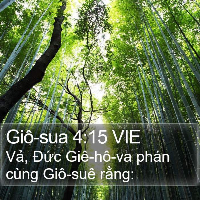 Giô-sua 4:15 VIE Bible Study