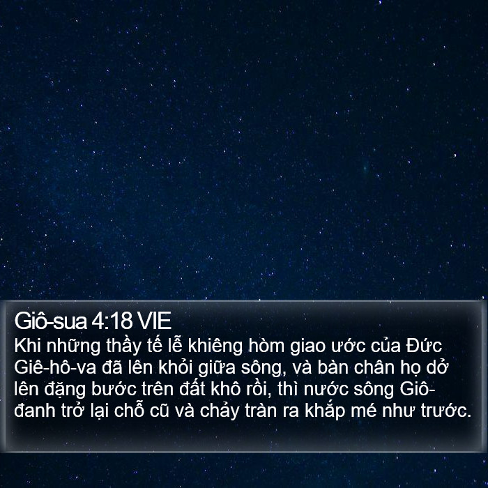 Giô-sua 4:18 VIE Bible Study