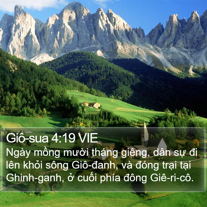 Giô-sua 4:19 VIE Bible Study