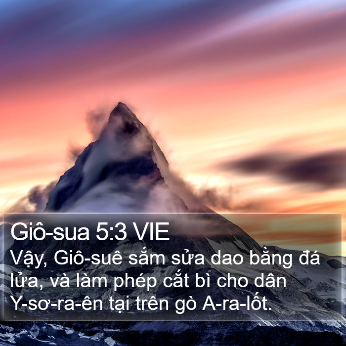 Giô-sua 5:3 VIE Bible Study