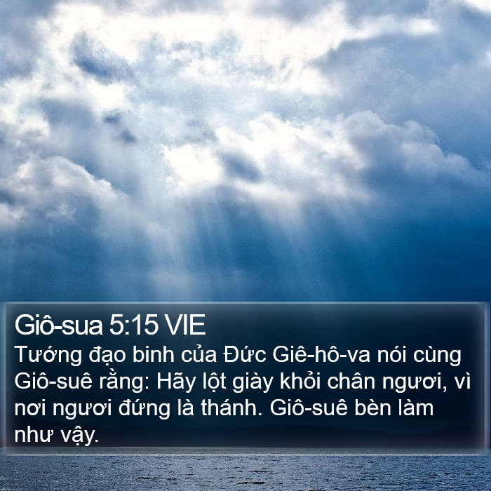 Giô-sua 5:15 VIE Bible Study