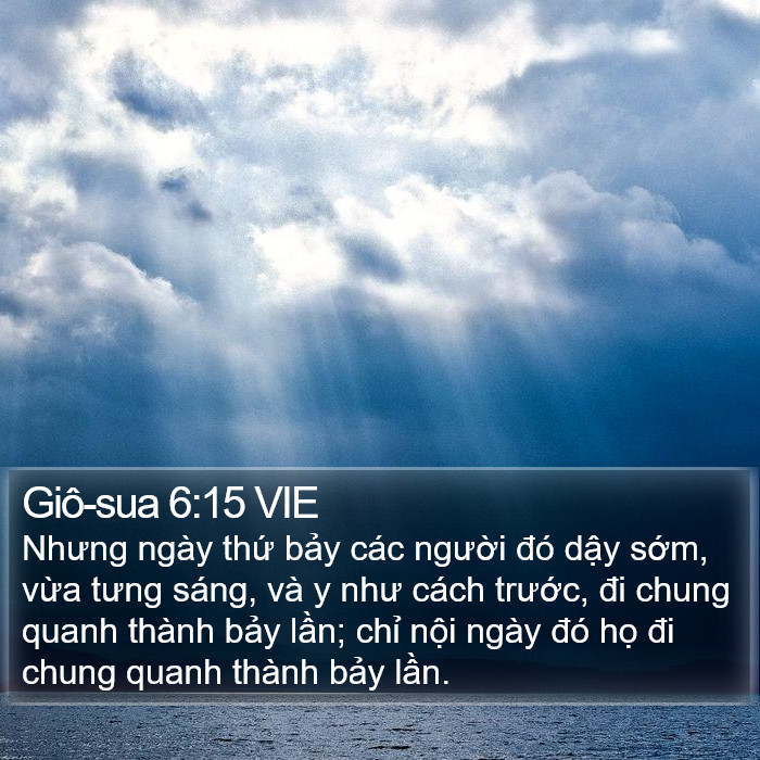 Giô-sua 6:15 VIE Bible Study