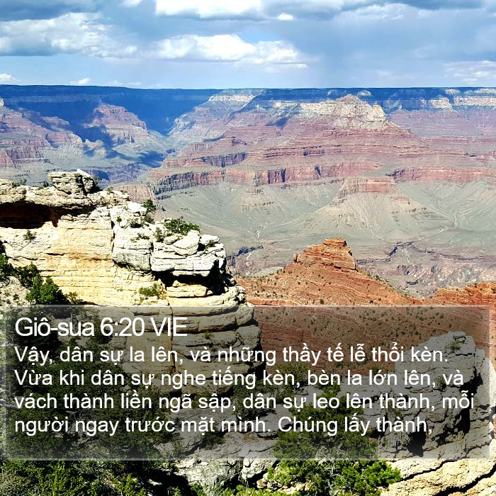 Giô-sua 6:20 VIE Bible Study